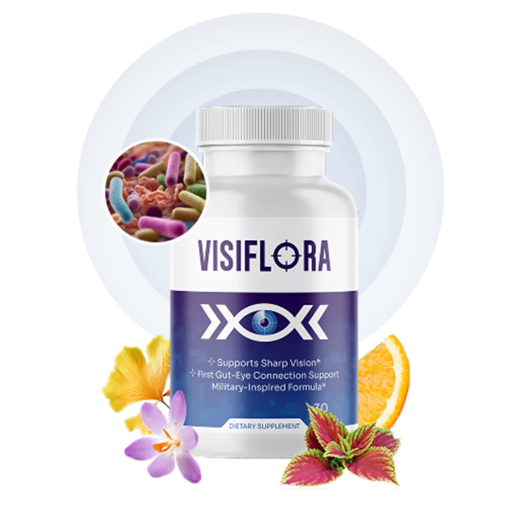 VisiFlora vision support supplement bottle
